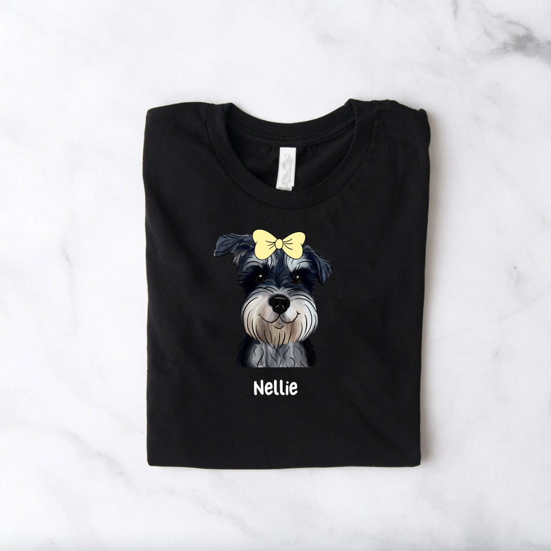 Custom Dog Illustration T Shirt