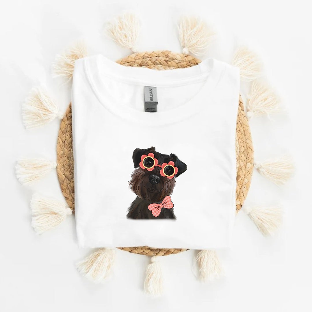 Custom Dog Illustration T Shirt