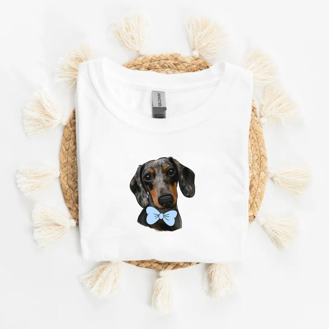 Custom Dog Illustration T Shirt