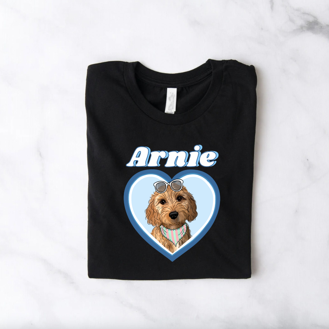 Custom Barbie Edition Dog Illustration T Shirt