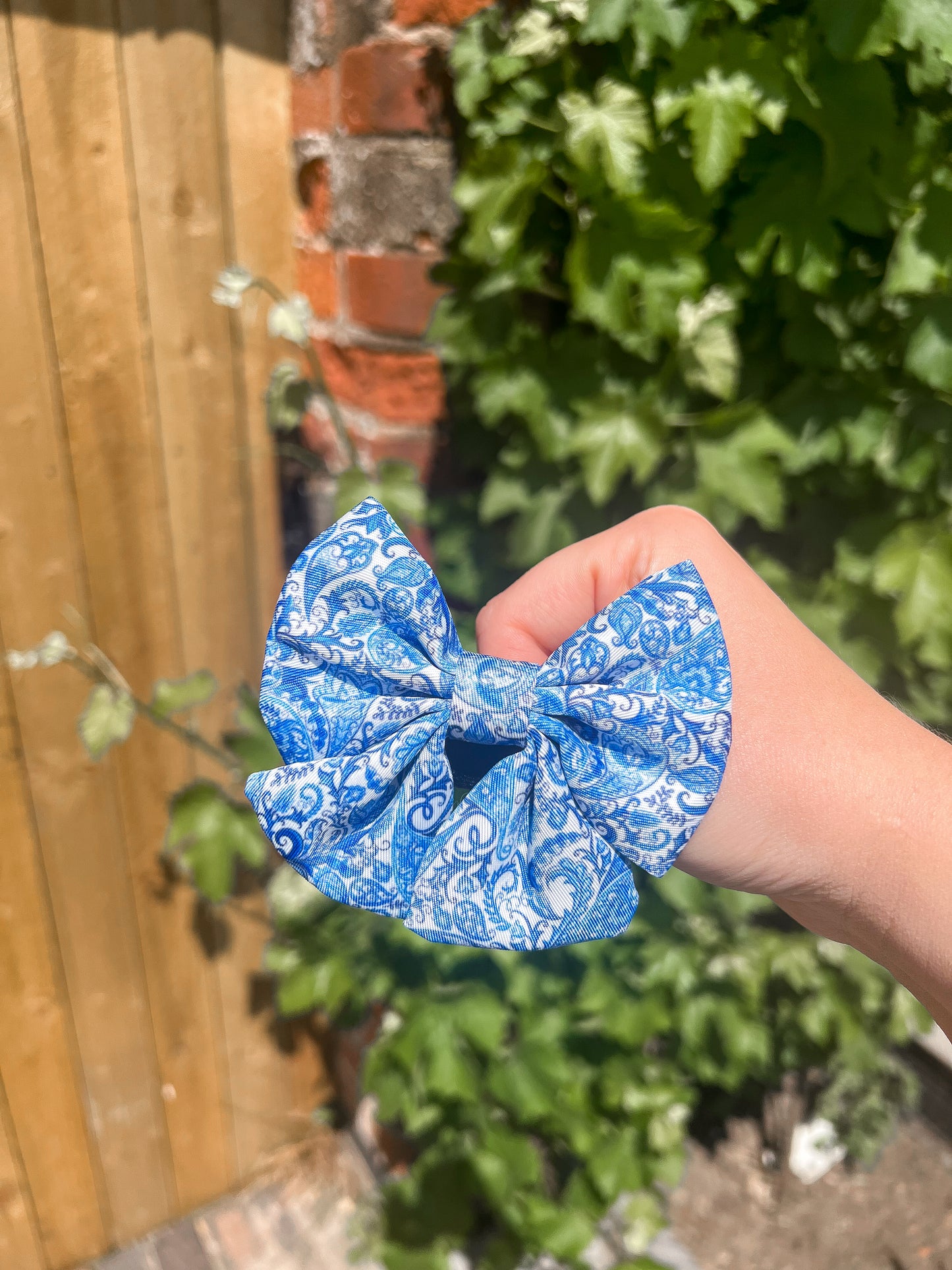 Blue Dog Sailor Bow | Regal Paisley