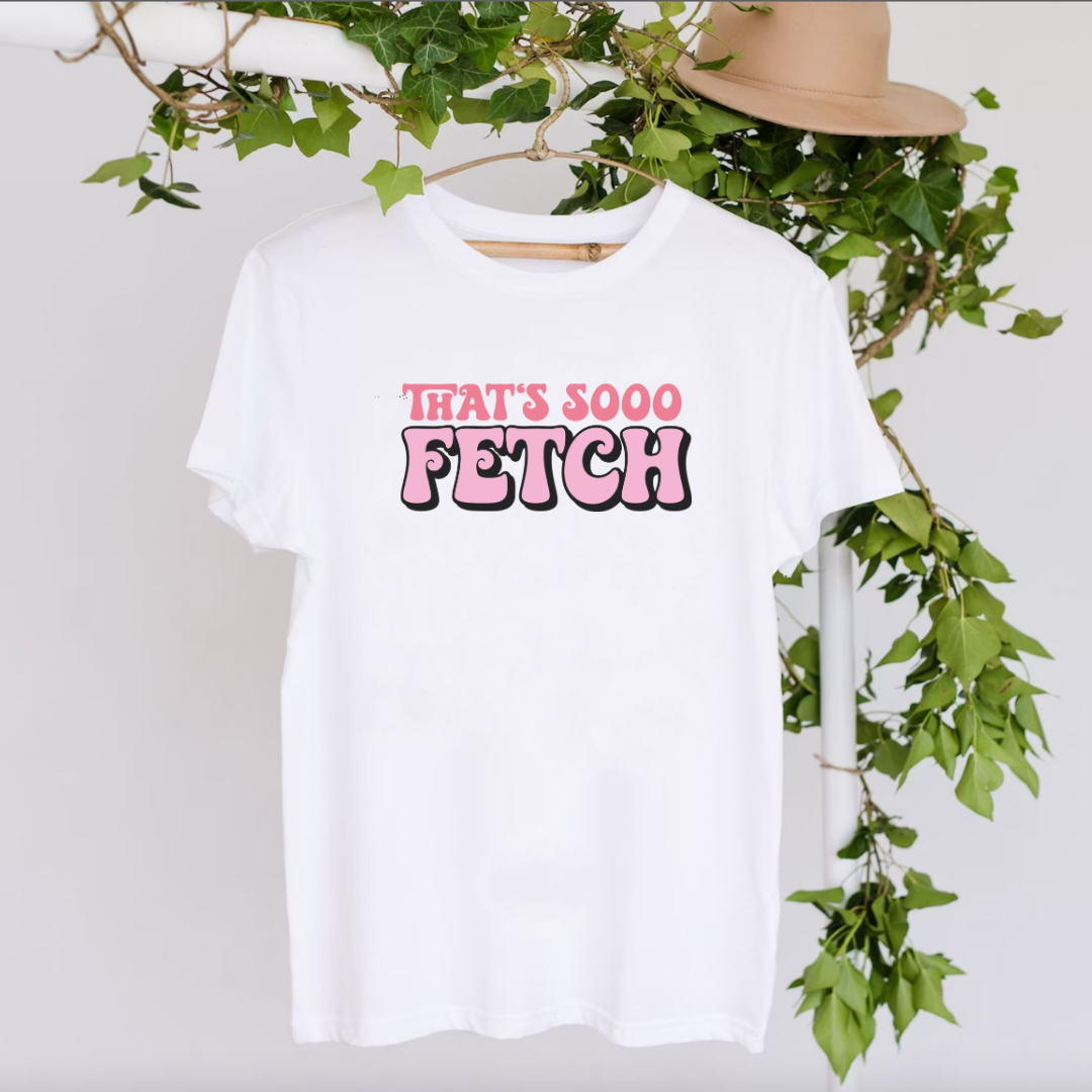 White Slogan T Shirt | That's So Fetch