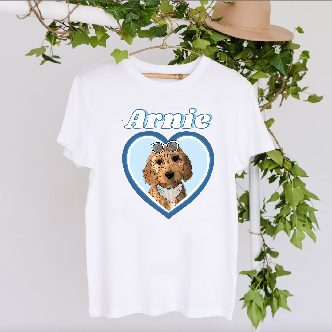 Custom Barbie Edition Dog Illustration T Shirt