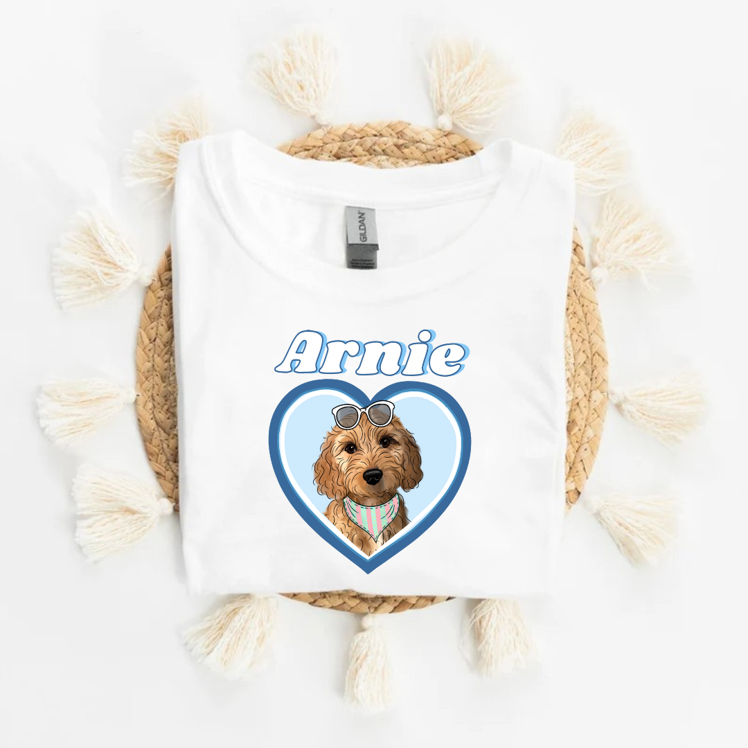 Custom Barbie Edition Dog Illustration T Shirt