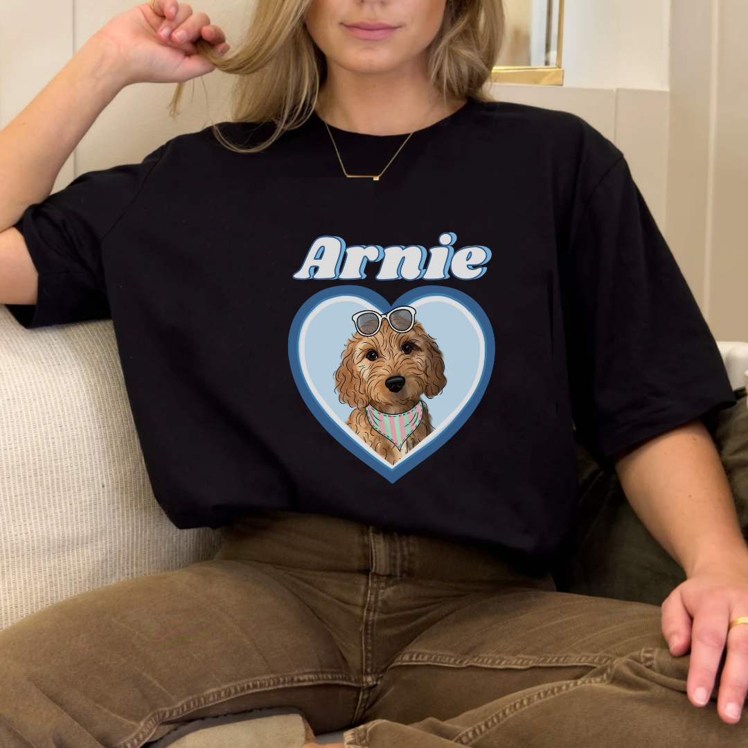 Custom Barbie Edition Dog Illustration T Shirt