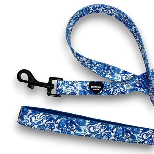 Blue Dog Lead | Regal Paisley