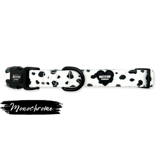 black dalmatian adjustable dog collar