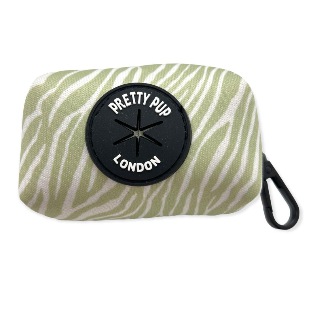 zebra print dog poop bag dispenser