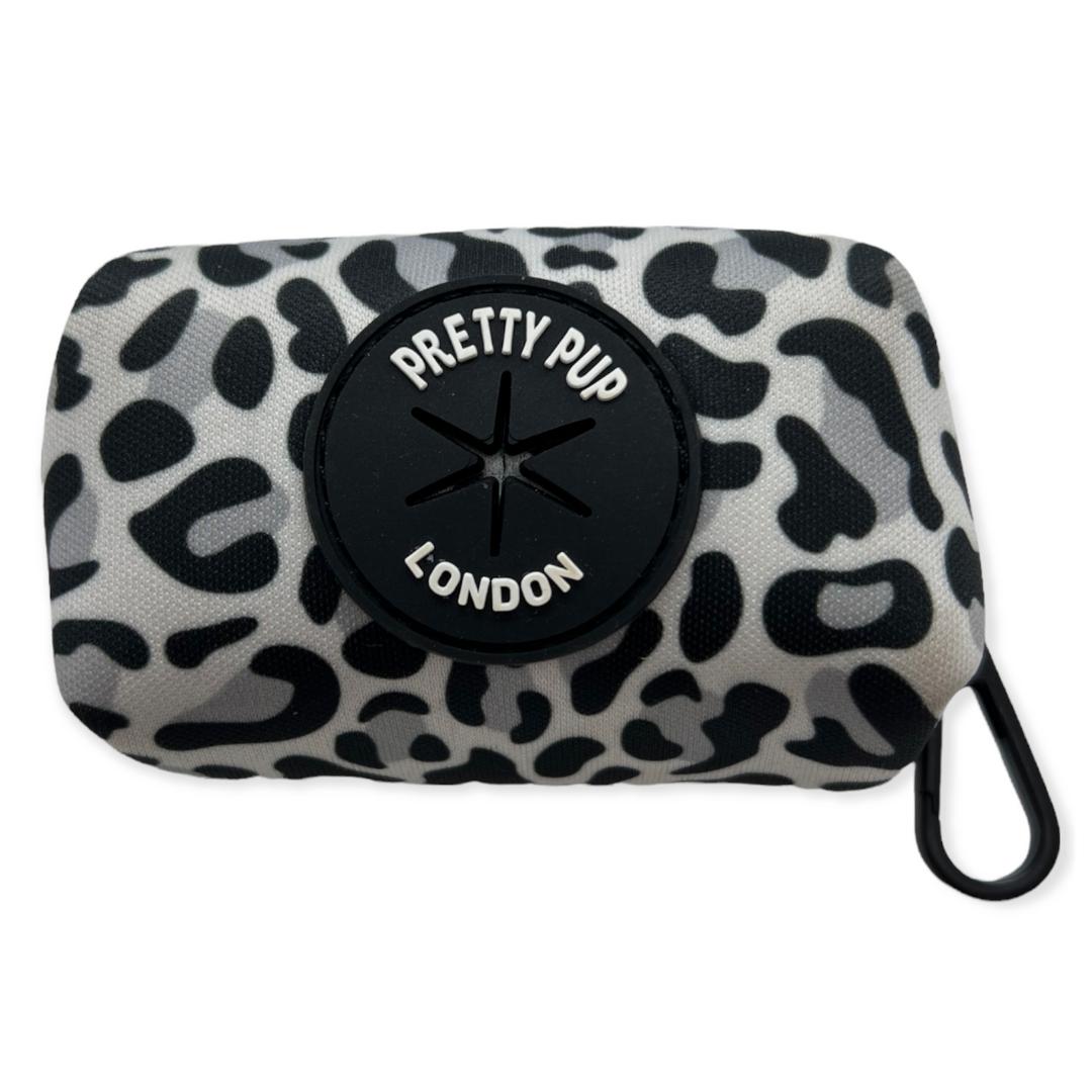 leopard print dog poo bag dispenser