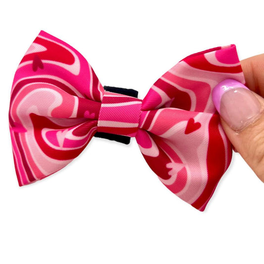 pink dog bow tie