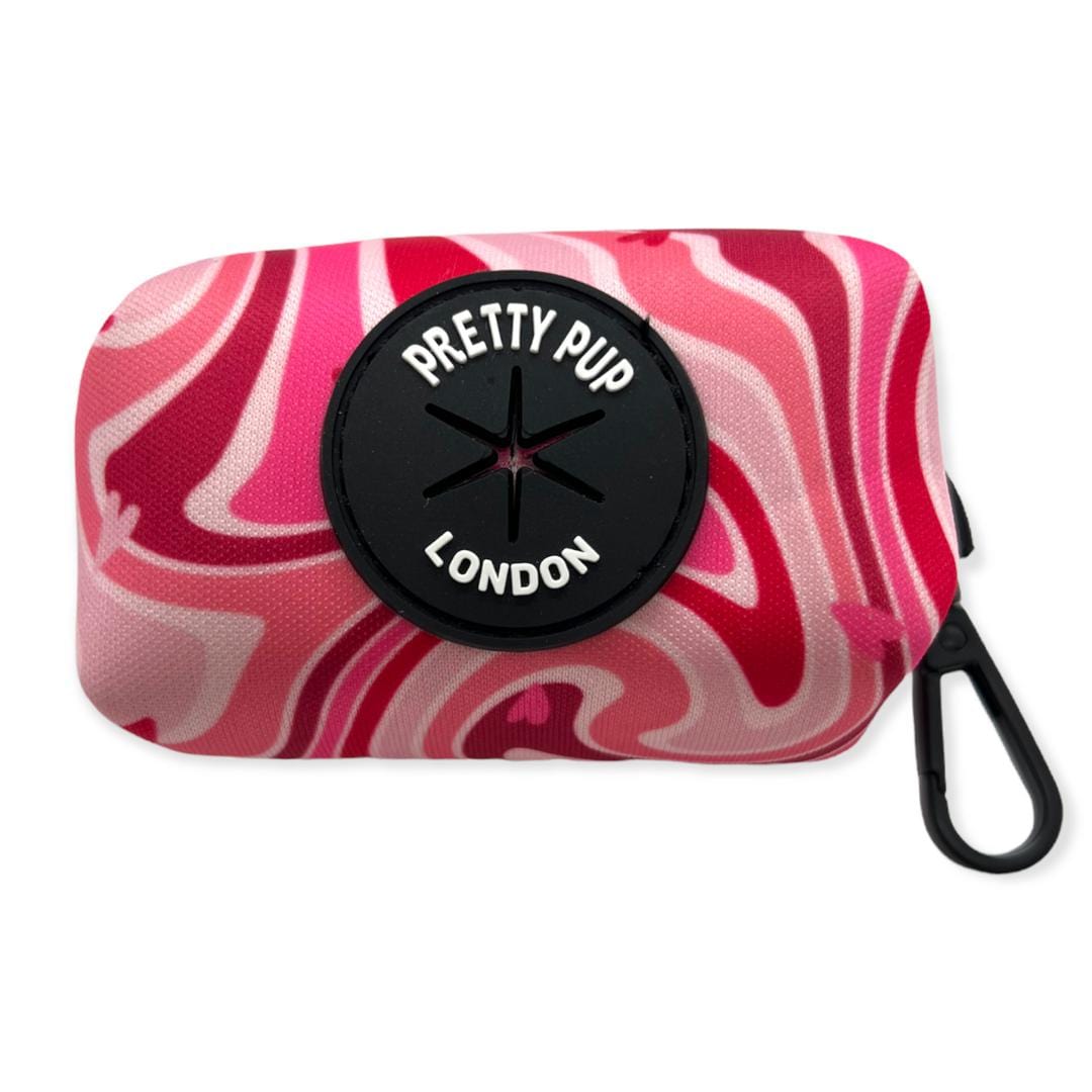 pink dog poo bag dispenser